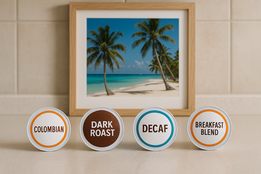 take the word Keurig out and have the single serve pods sitting up right